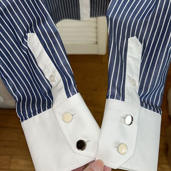 Chic Polished Dolce & Gabbana ‘Easy’ 🇫🇷 French Cuffs. 💯 Cotton look 👀 Sharp - Picture 12 of 17